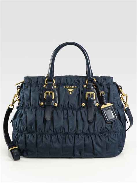 prada nylon blue handbag|best prada nylon bags.